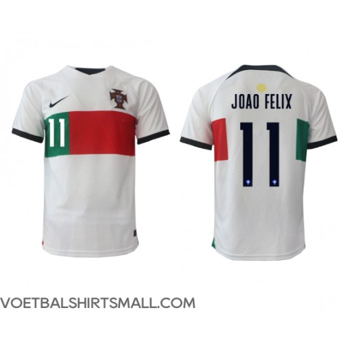 Portugal Joao Felix #11 Voetbalkleding Uitshirt WK 2022 Korte Mouwen